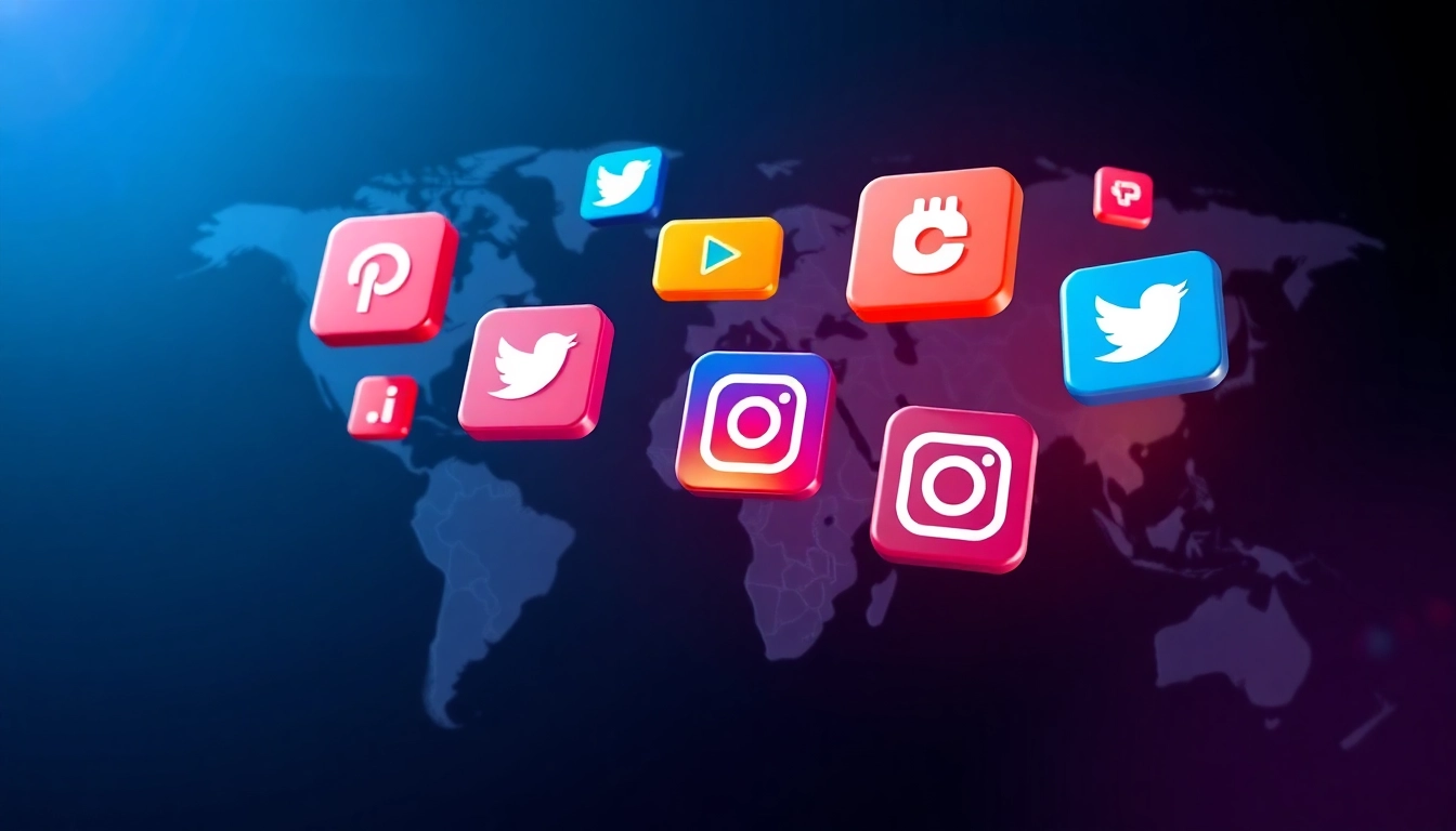 Social Media Industry News analysis showing global connectivity and digital trends for