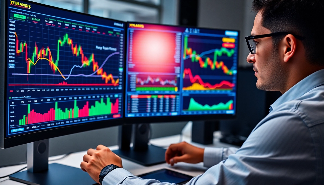Trading view platform showcasing detailed market charts with actionable insights for traders